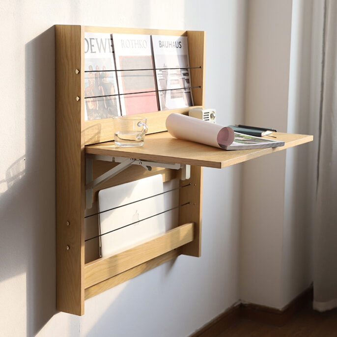 finefindmall-wall-mounted-bookshelf-foldable-table-01