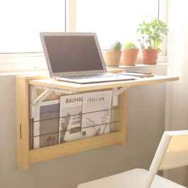finefindmall-wall-mounted-bookshelf-foldable-table-02